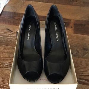 Franco Sarto Black PeepToe Heel